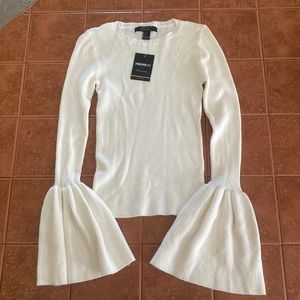 Ivory Sweater Top- Size S (Small)
